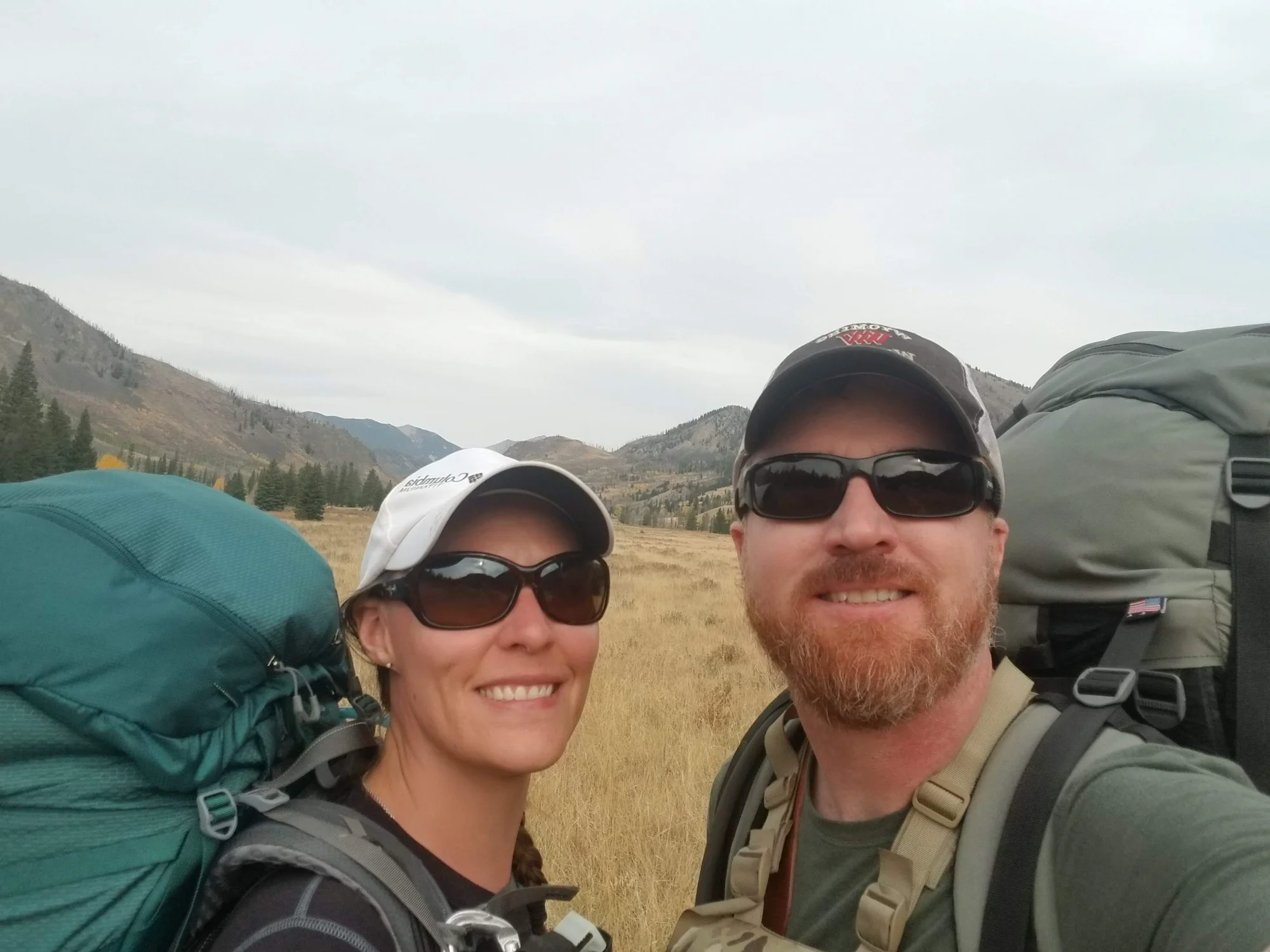 Mike and Angela on their COVID honeymoon in Montana